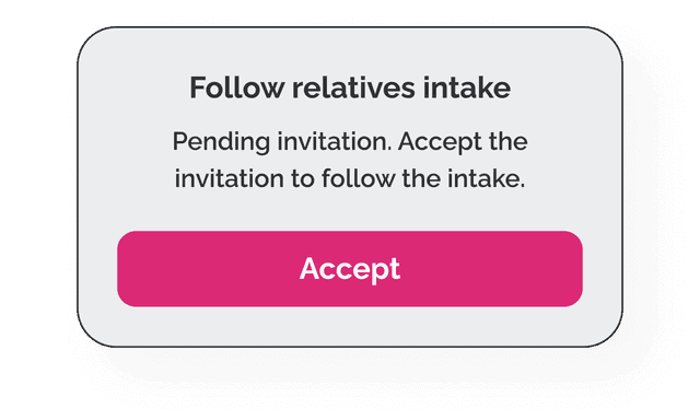 Accept the invite to become a follower.
